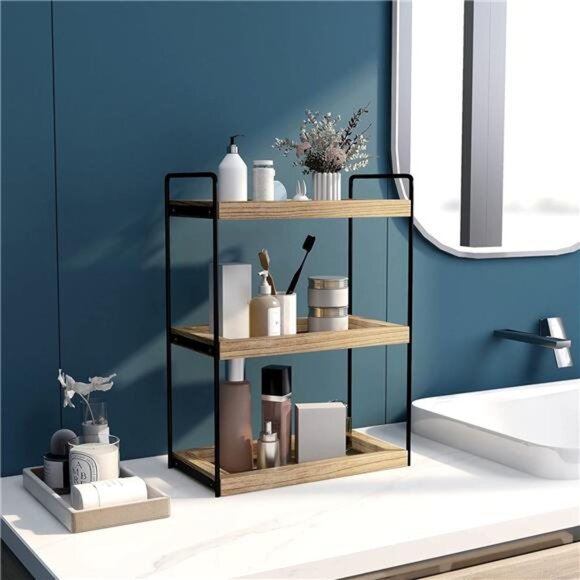 3 Tier Bathroom Counter Organizer,Countertop Bathroom Organizer - Picture 2 of 7